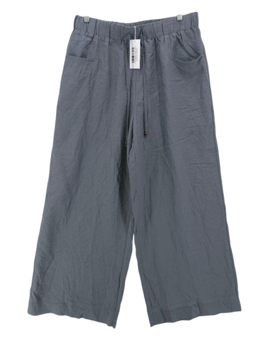 NWT BALTIC BORN Leza Pant Wide Leg Elastic Waist Slate Blue Gray High Waisted XL